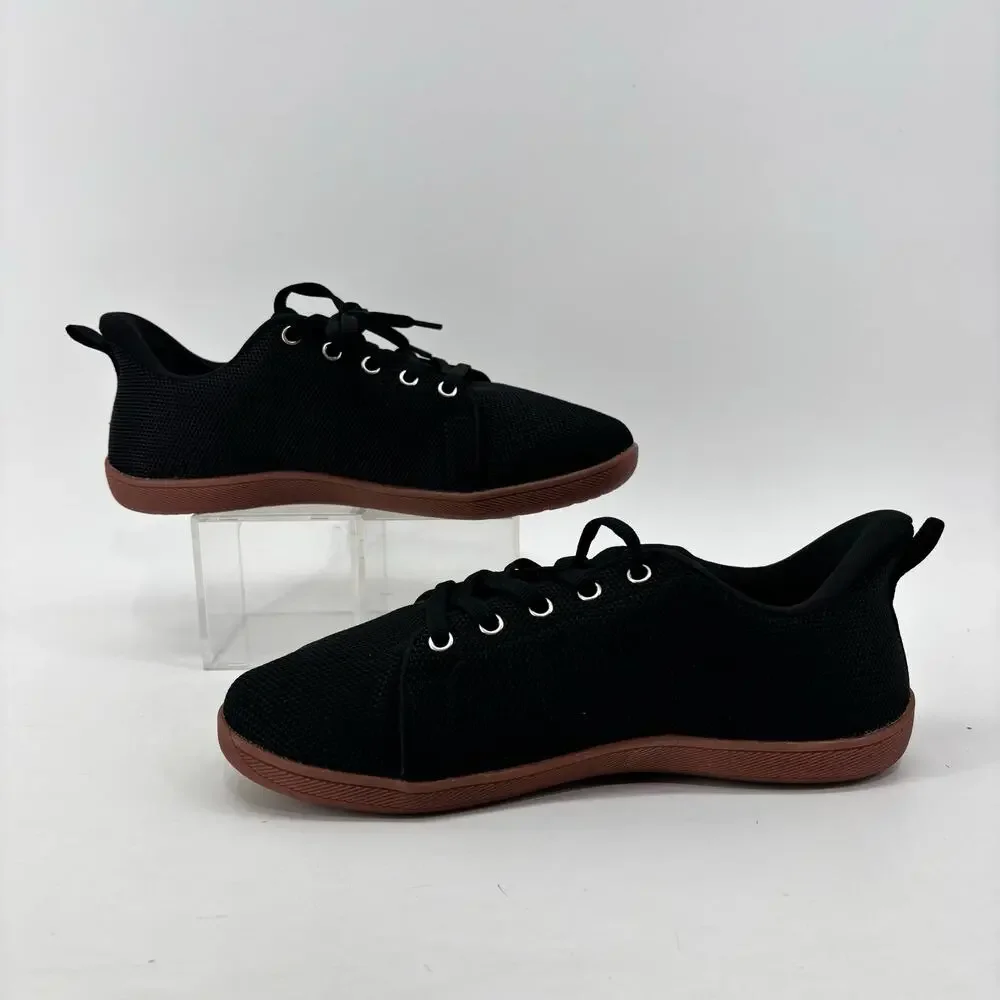 Buhcfbo Men’s Size 7 Black Comfort Lace Up Sneakers Comfort